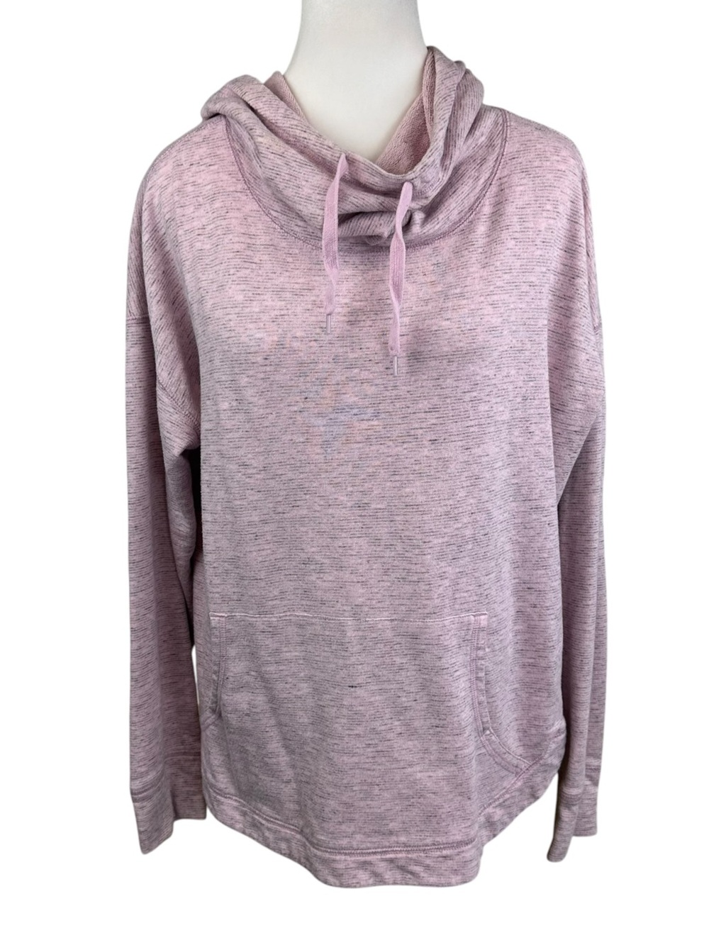 Champion Cozy Heathered Lilac Cowl Neck Pullover Hoodie Size Large